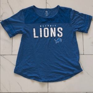 Detroit Lions Womens blue T-shirt